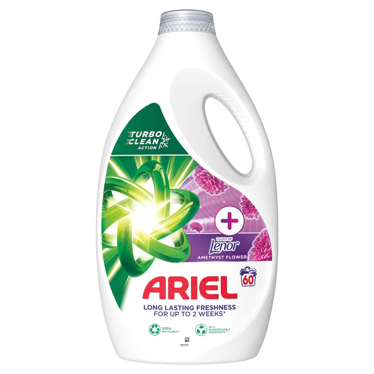 Ariel Touch of Lenor Amethyst Flower Prací gel 3 l 60 praní