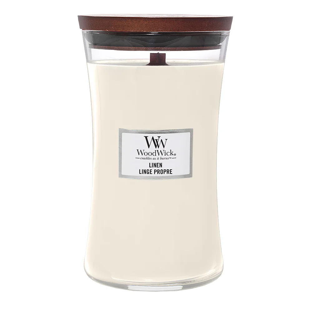 Wood Wick Vonná svíčka Linen 609 g