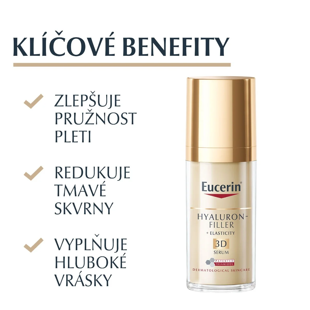 Eucerin Hyaluron-Filler + Elasticity 3D sérum proti vráskám 30 ml