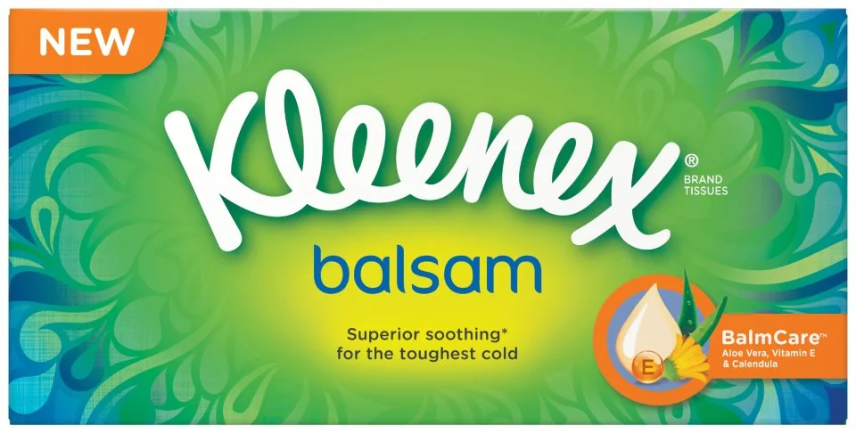 Kleenex Balsam kapesník papírový box 80ks