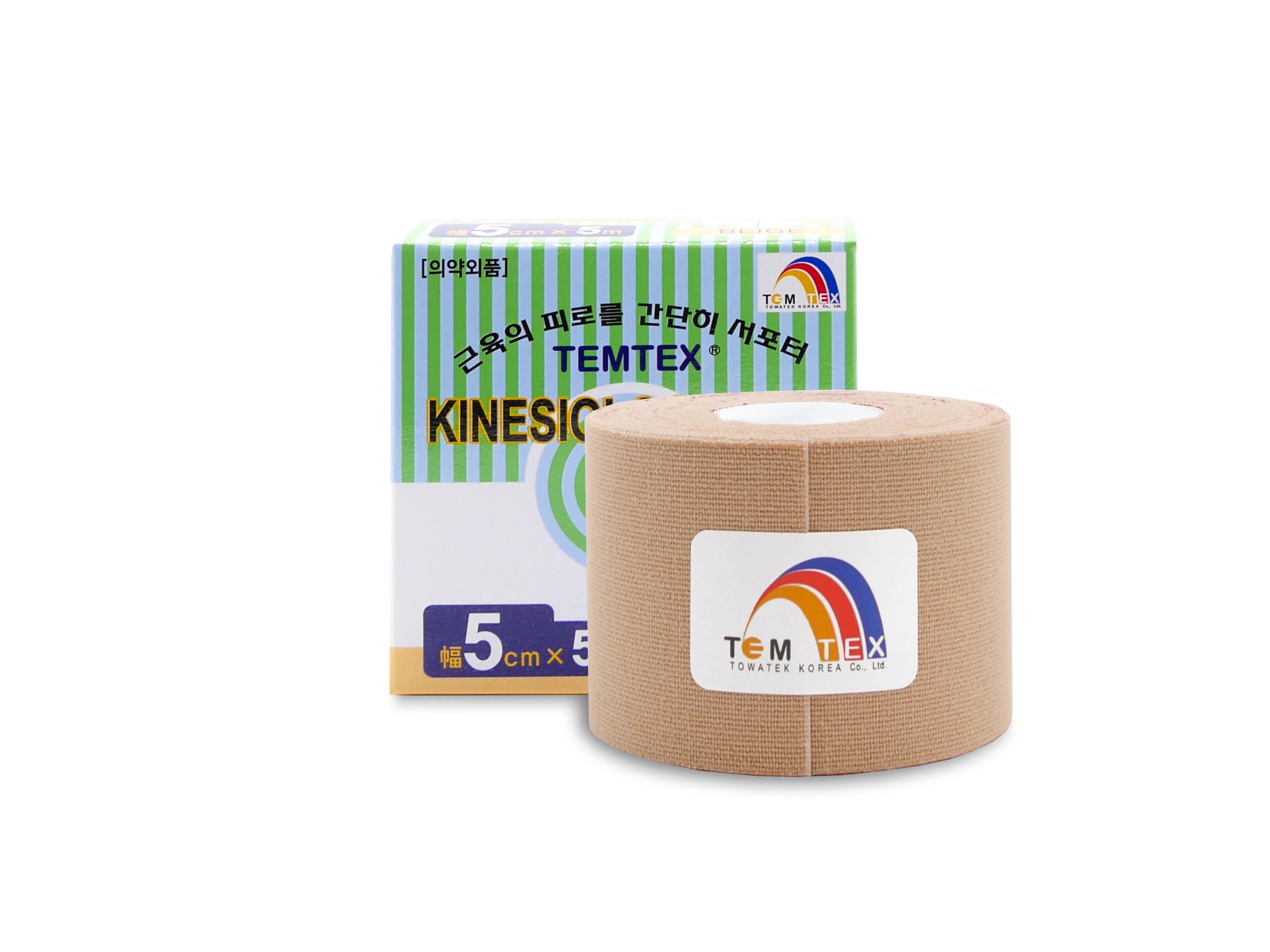 TEMTEX kinesio tape Classic, béžová tejpovací páska 5cm x 5m