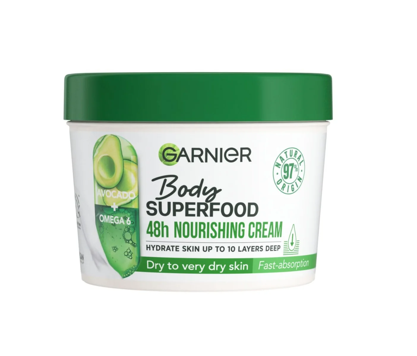 Garnier Body SuperFood Tělový krém s avokádem 380 ml