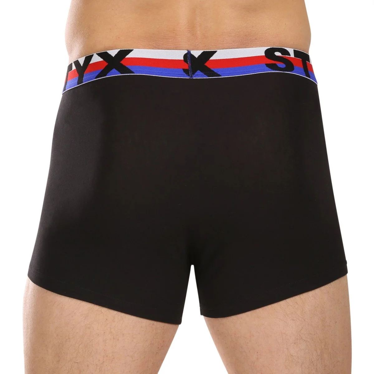 Styx 3PACK pánské boxerky sportovní guma vícebarevné trikolóra (3G19001) XXL 