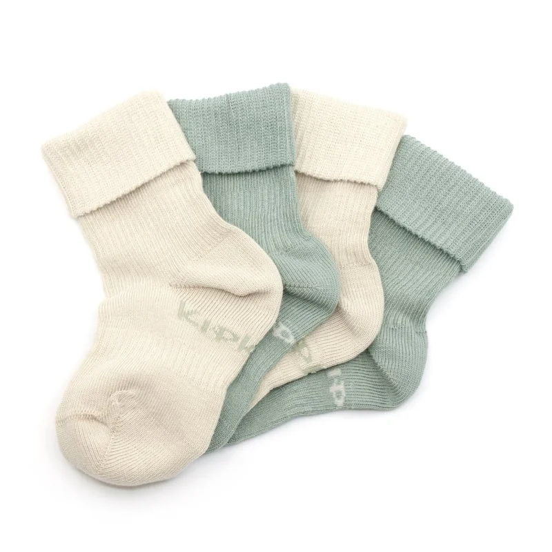 KipKep dětské ponožky Stay-on-Socks 12-18m 2páry Calming Green 