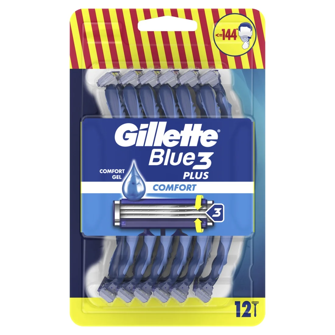 Gillette Blue3 pánské jednorázové holítko 12 ks