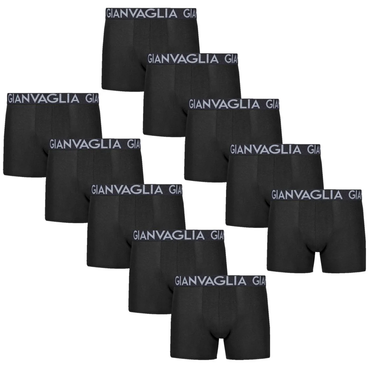 Gianvaglia 10PACK pánské boxerky černé (023) 3XL 