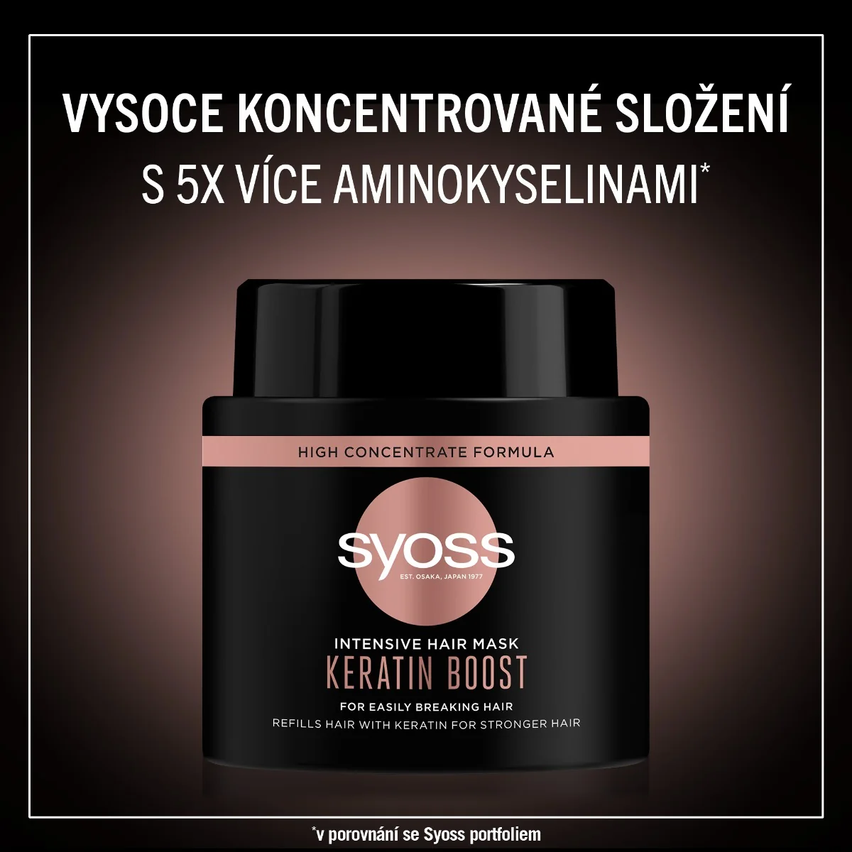 Syoss Keratin Boost intenzivní vlasová maska 500 ml