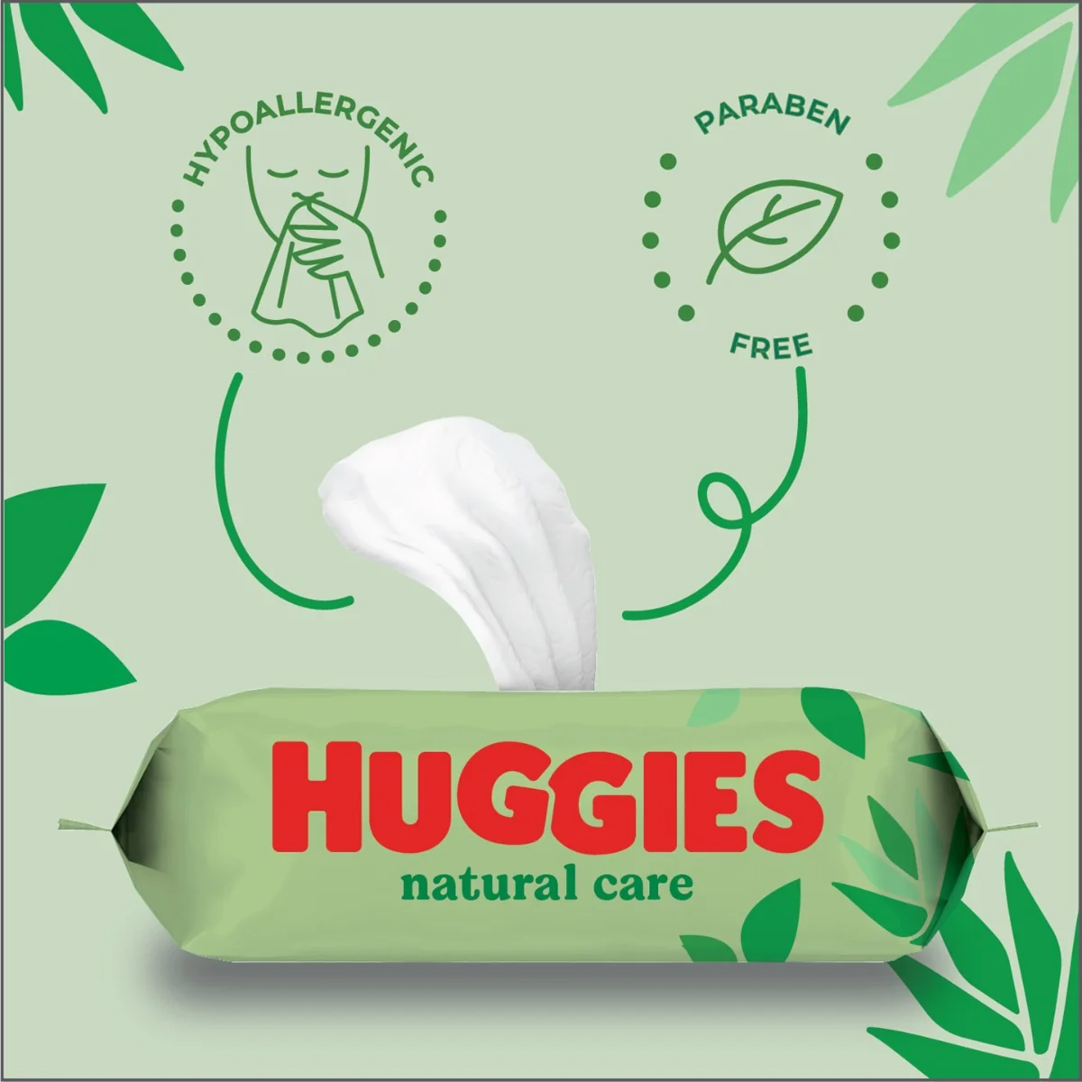 Huggies Natural Care Triplo vlhčené ubrousky 3x56 ks