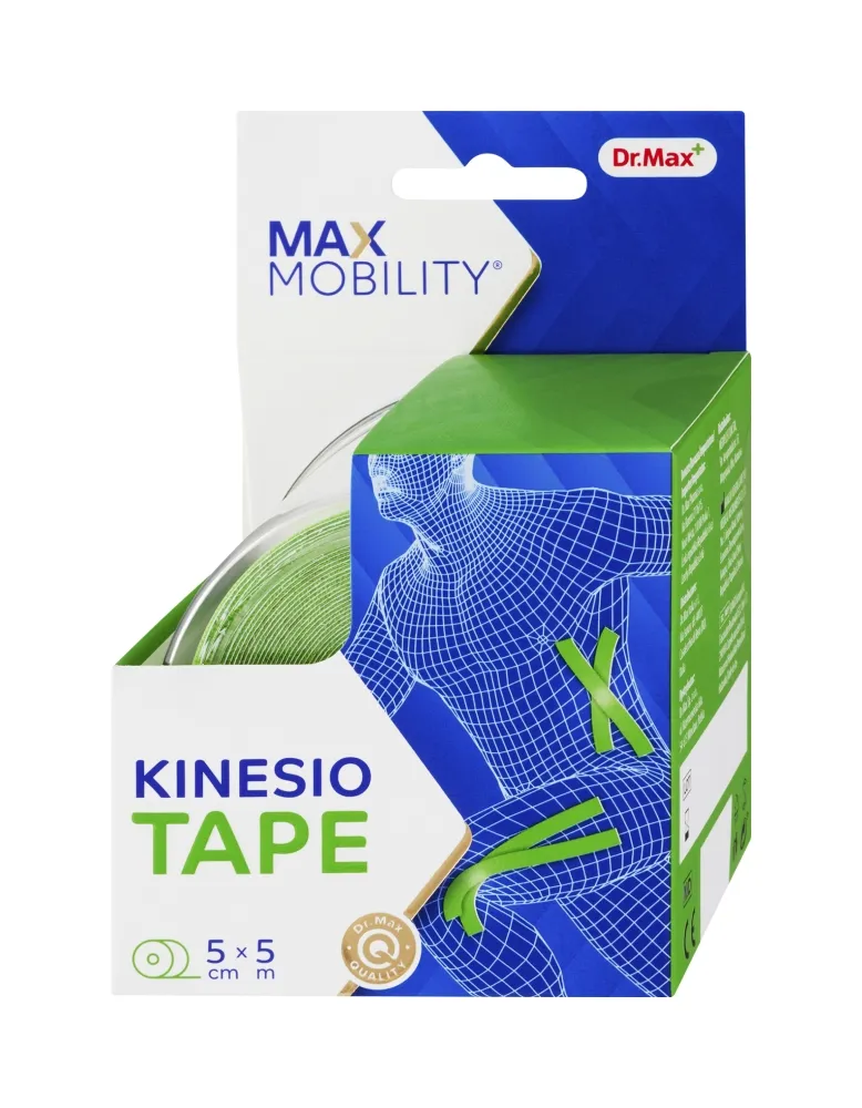 Dr. Max Kinesio Tape Green 5 cm x 5 m tejpovací páska 1 ks