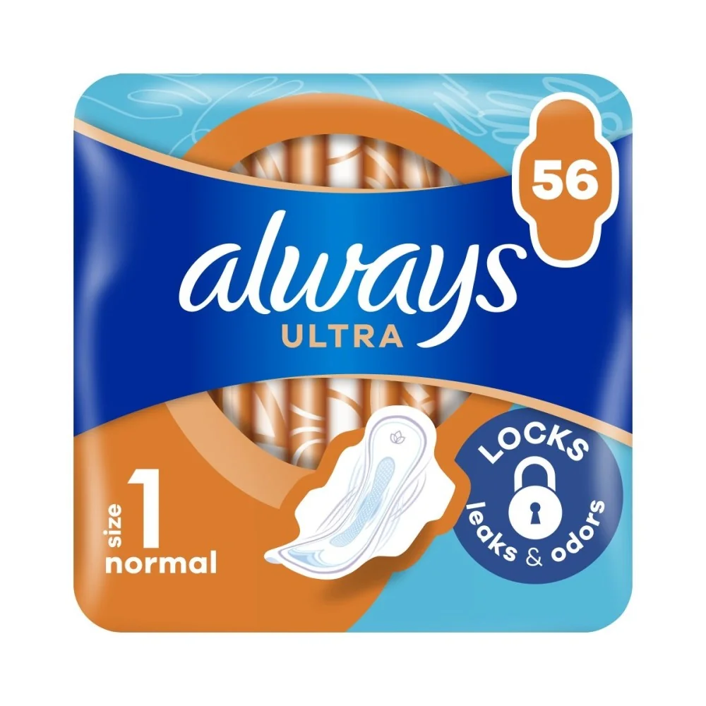 Always Ultra Den Normal hygienické vložky 56 ks