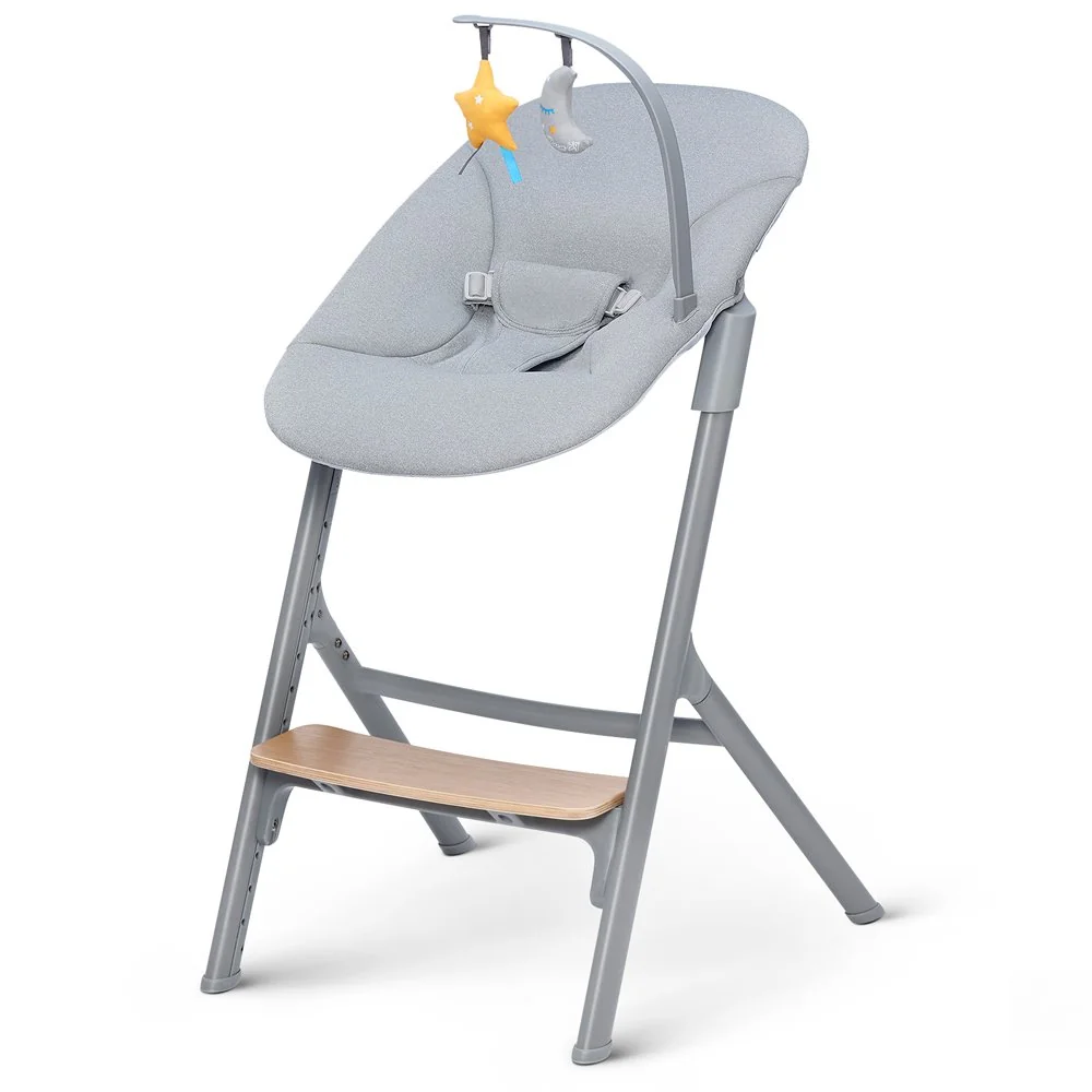 Kinderkraft select Set jídelní židlička Livy Oak + lehátko Calmee, Premium 