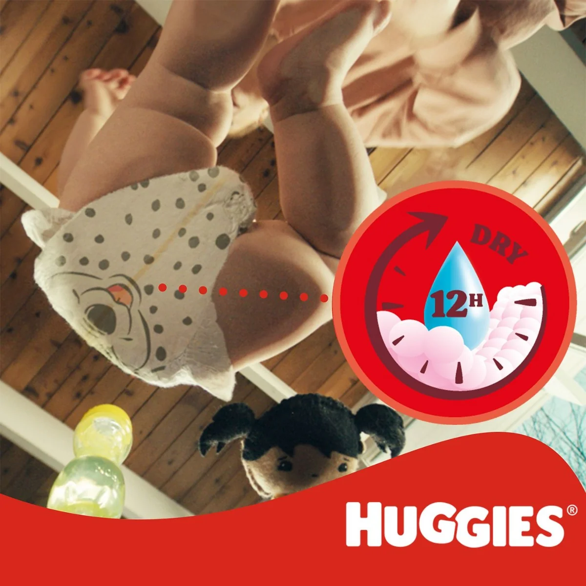 Huggies Little Movers 4 7-18 kg jednorázové plenky 50 ks