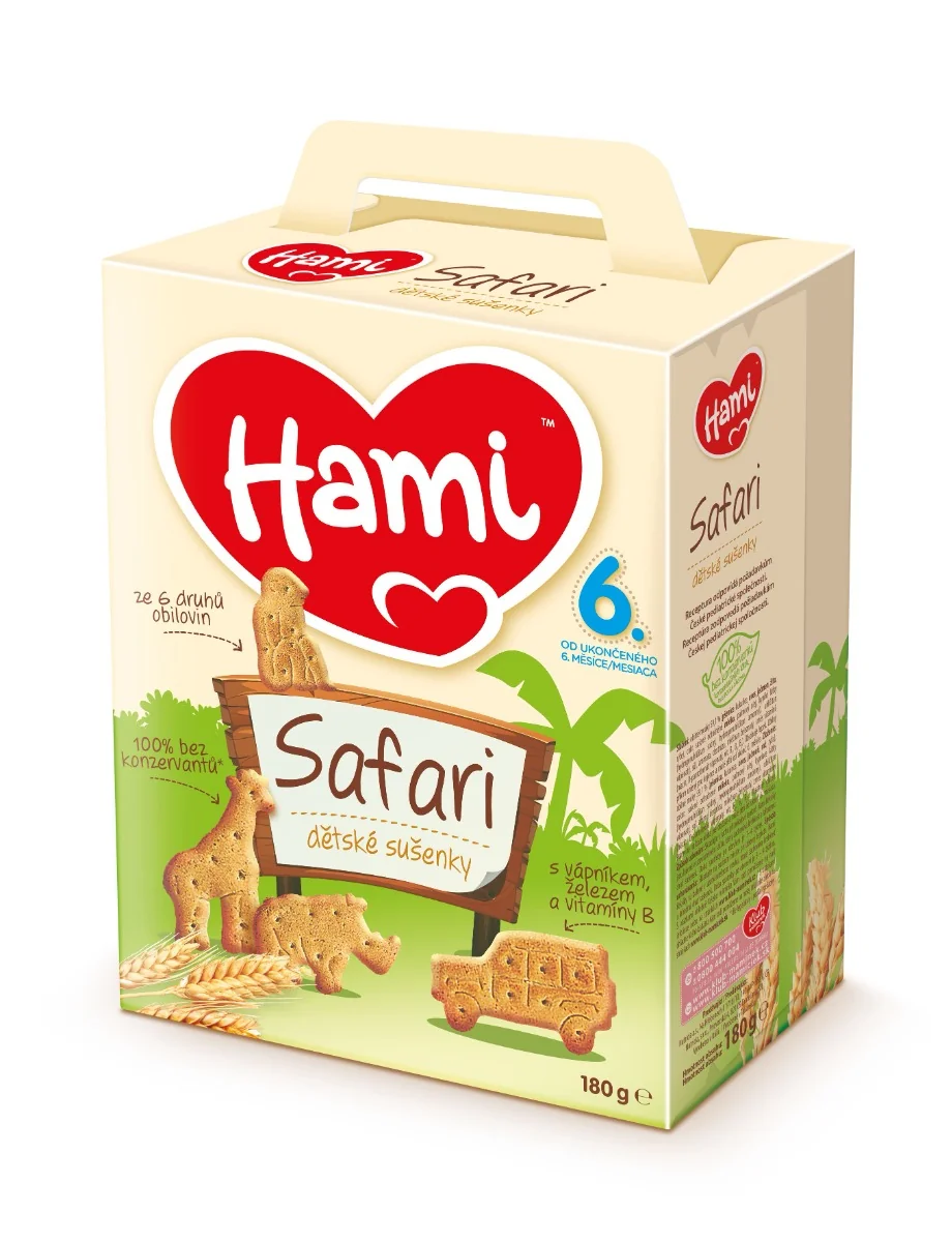 Hami Safari dětské sušenky 180 g