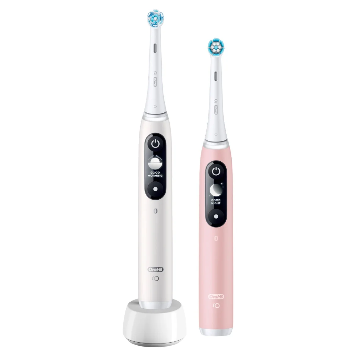 Oral-B iO Series 6 Duo elektrický zubní kartáček 2 ks White/Rose