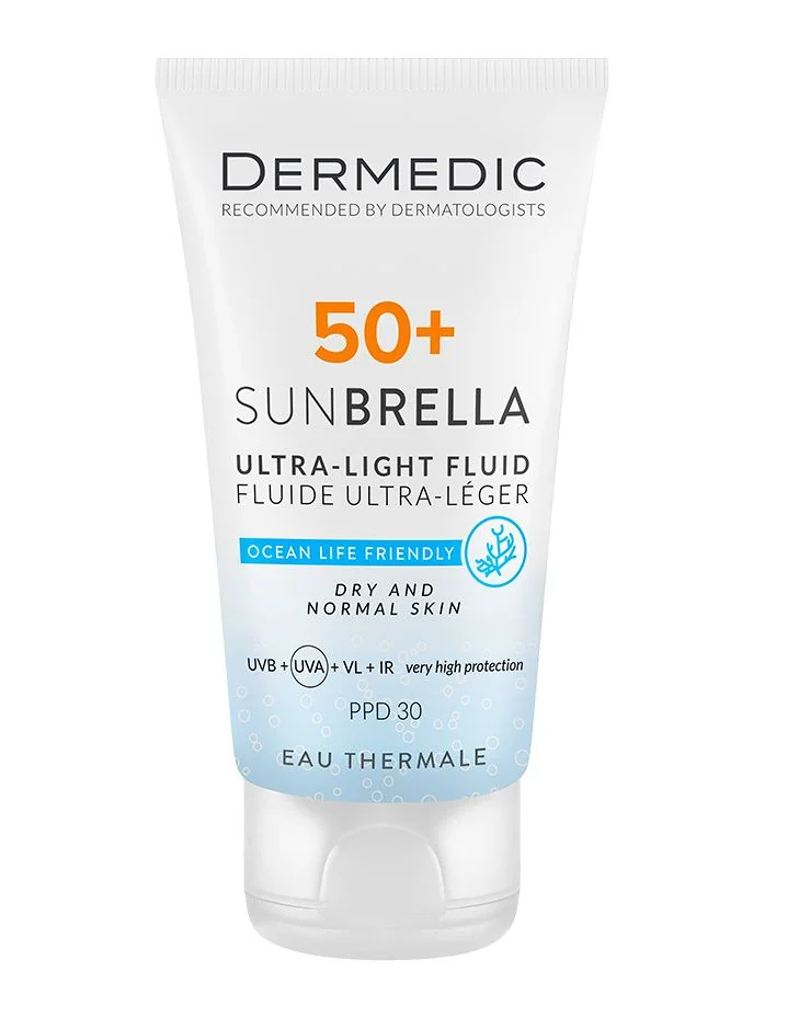 Dermedic Sunbrella Lehká opalovací emulze na suchou a normální pleť SPF50+ 40 ml