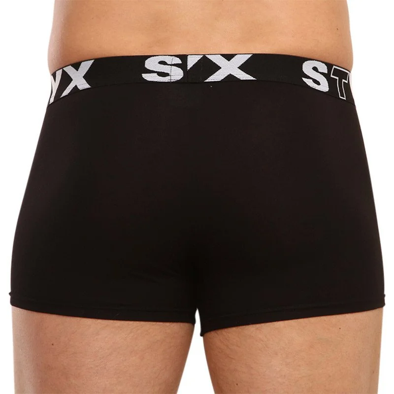 Styx 3PACK pánské boxerky sportovní guma černé (G9606060) XL 