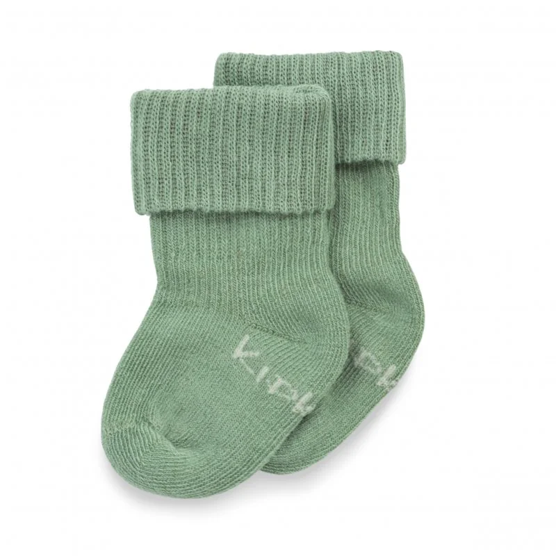 KipKep dětské ponožky Stay-on-Socks NEWBORN 1pár Calming Green 