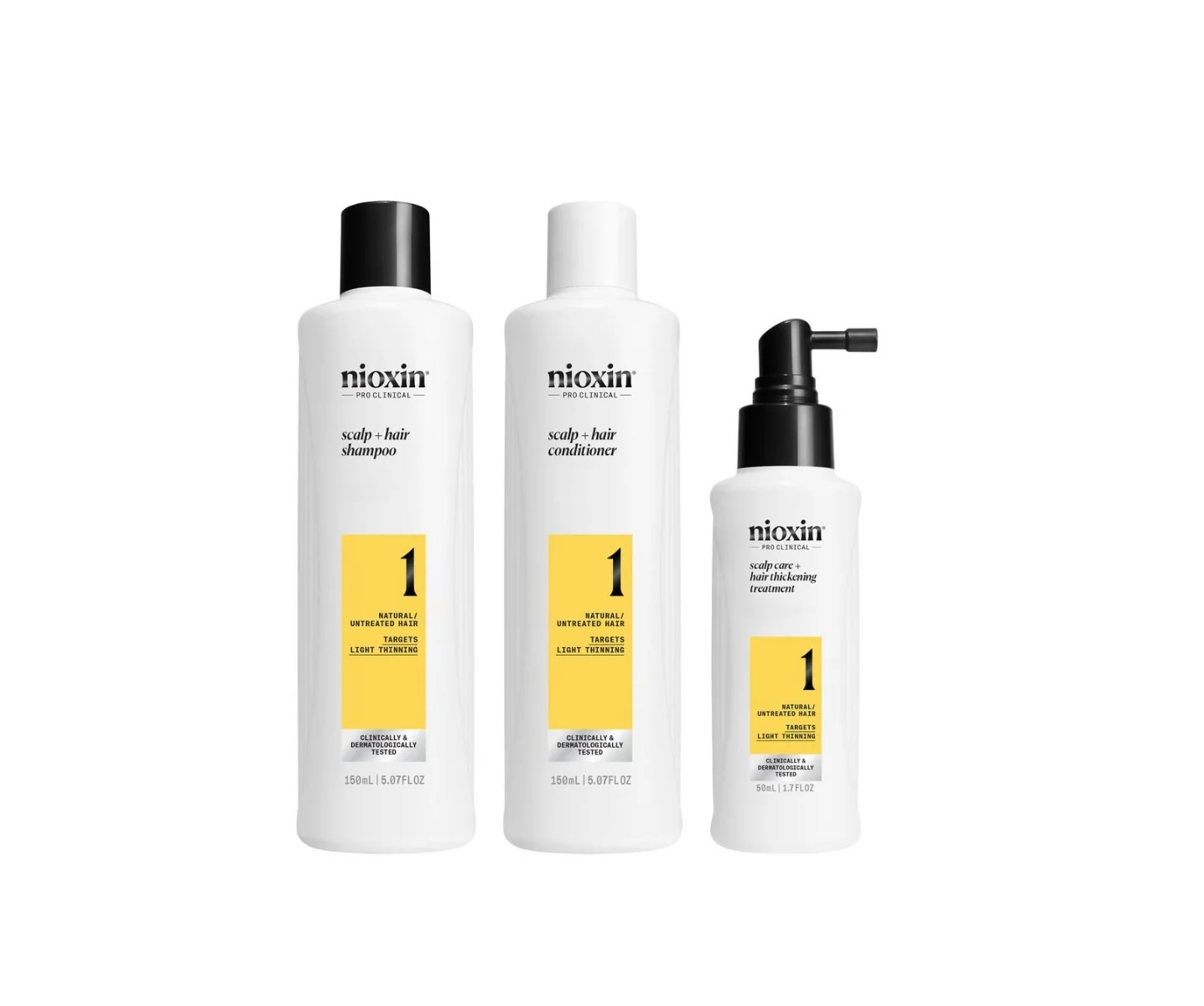 NIOXIN System 1 Scalp and Hair sada na vlasy se sklonem k vypadávání 3 ks