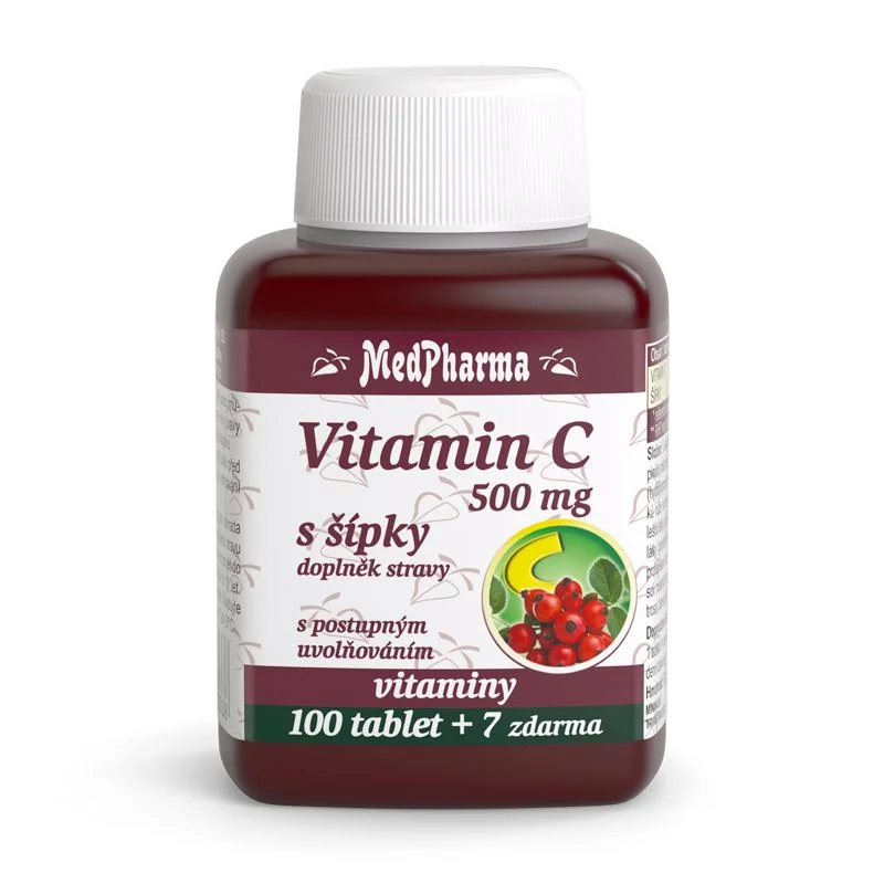 MedPharma Vitamin C 500 mg s šípky 107 tablet