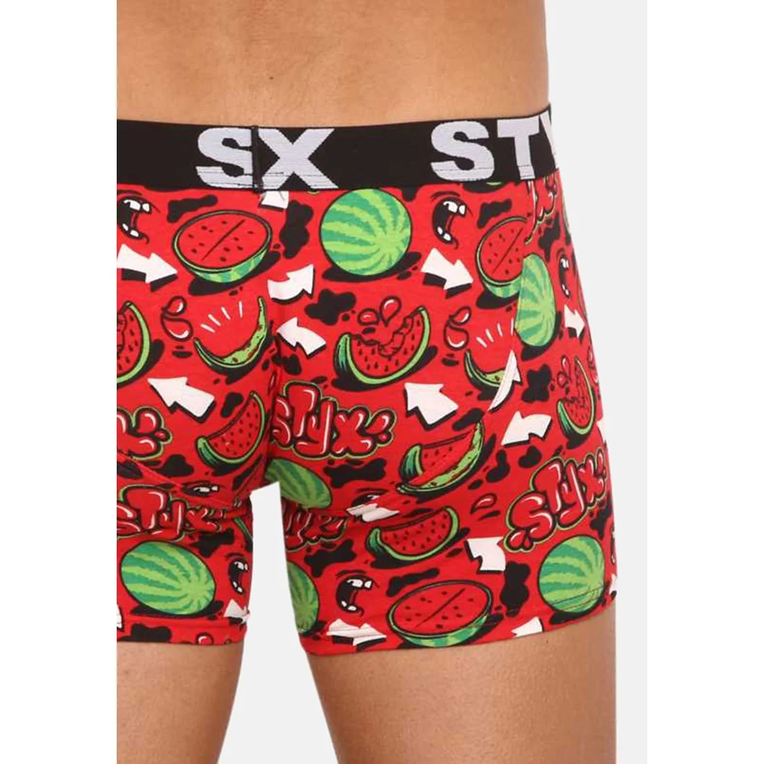 Styx Pánské boxerky long art sportovní guma melouny (U1459) XXL 