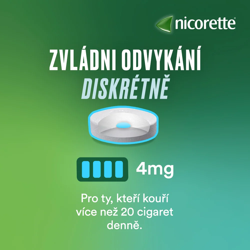 Nicorette Mint 4 mg 40 lisovaných pastilek