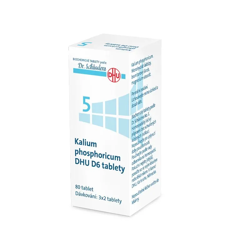 Schüsslerovy soli Kalium phosphoricum DHU D6 80 tablet