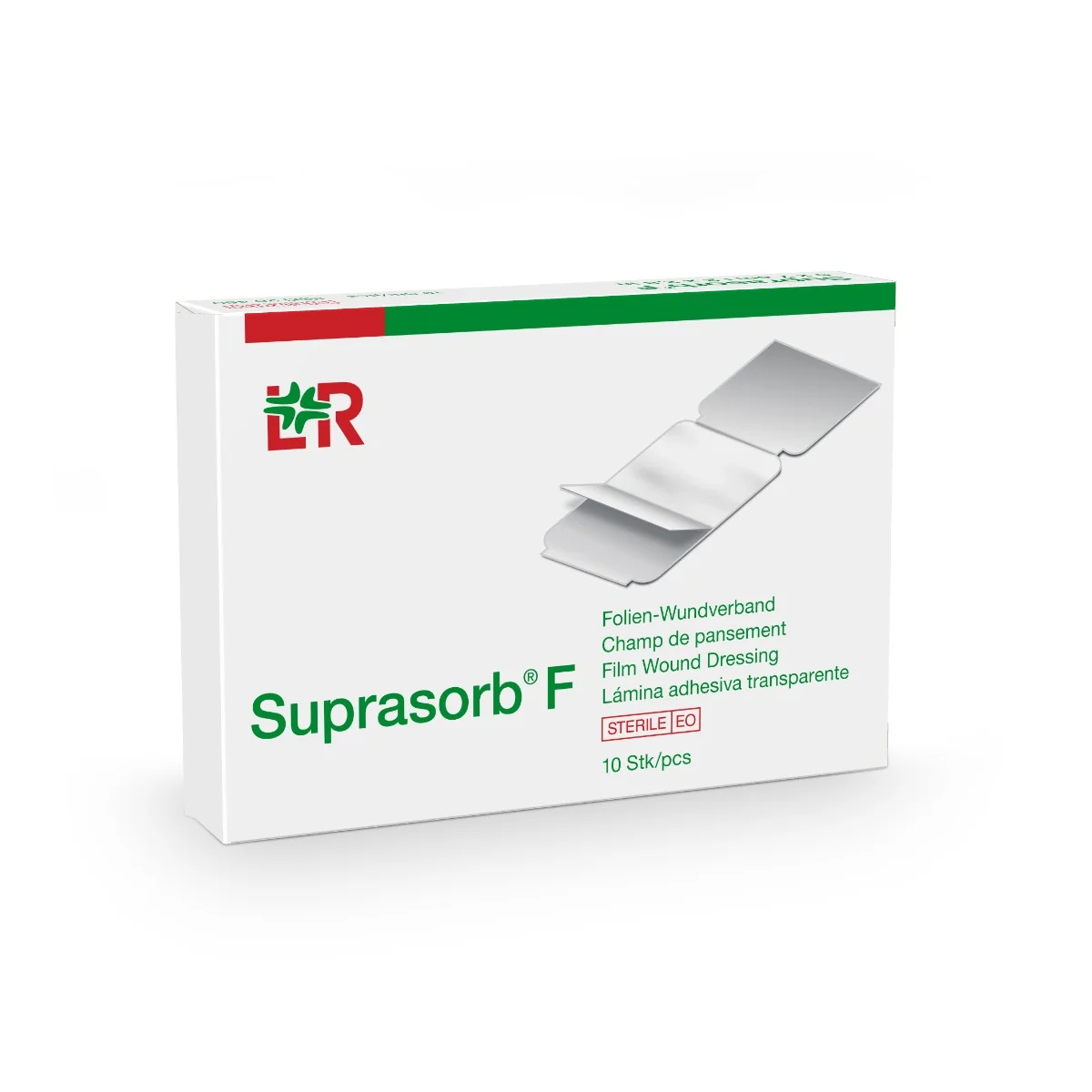 Suprasorb F 10 x 12 cm sterilní foliové krytí 10 ks