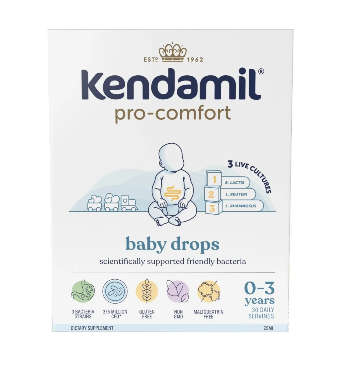 Kendamil pro-comfort Baby drops 0-3 let 7,5 ml