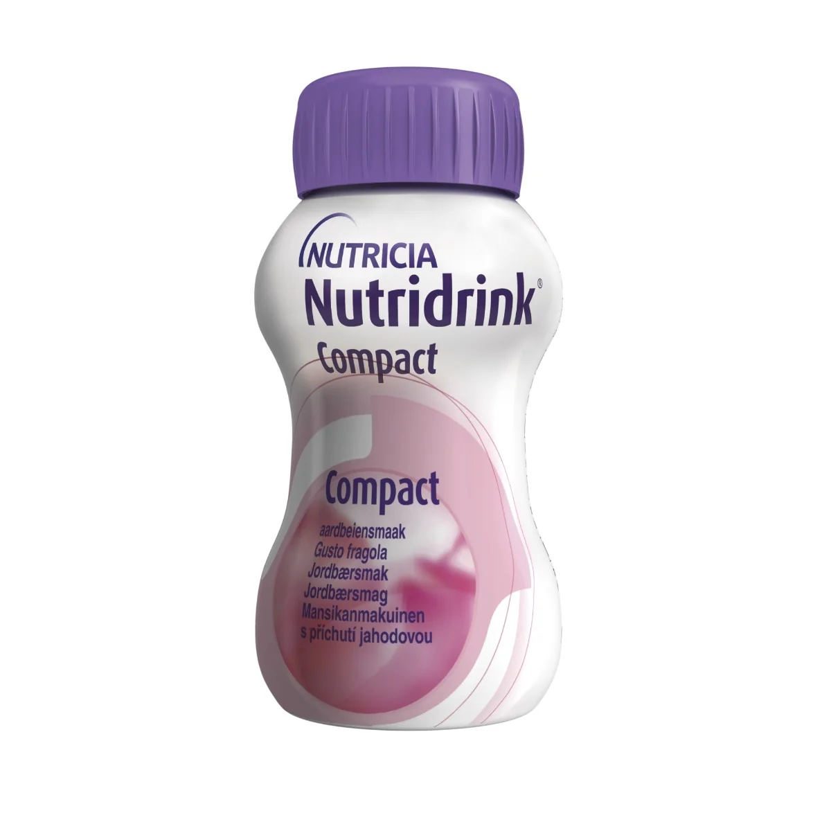 Nutridrink Compact s příchutí jahodovou 4x125 ml