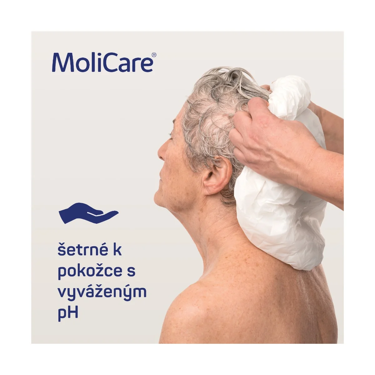 MoliCare Skin Čepice na mytí vlasů bez oplachu 1 ks