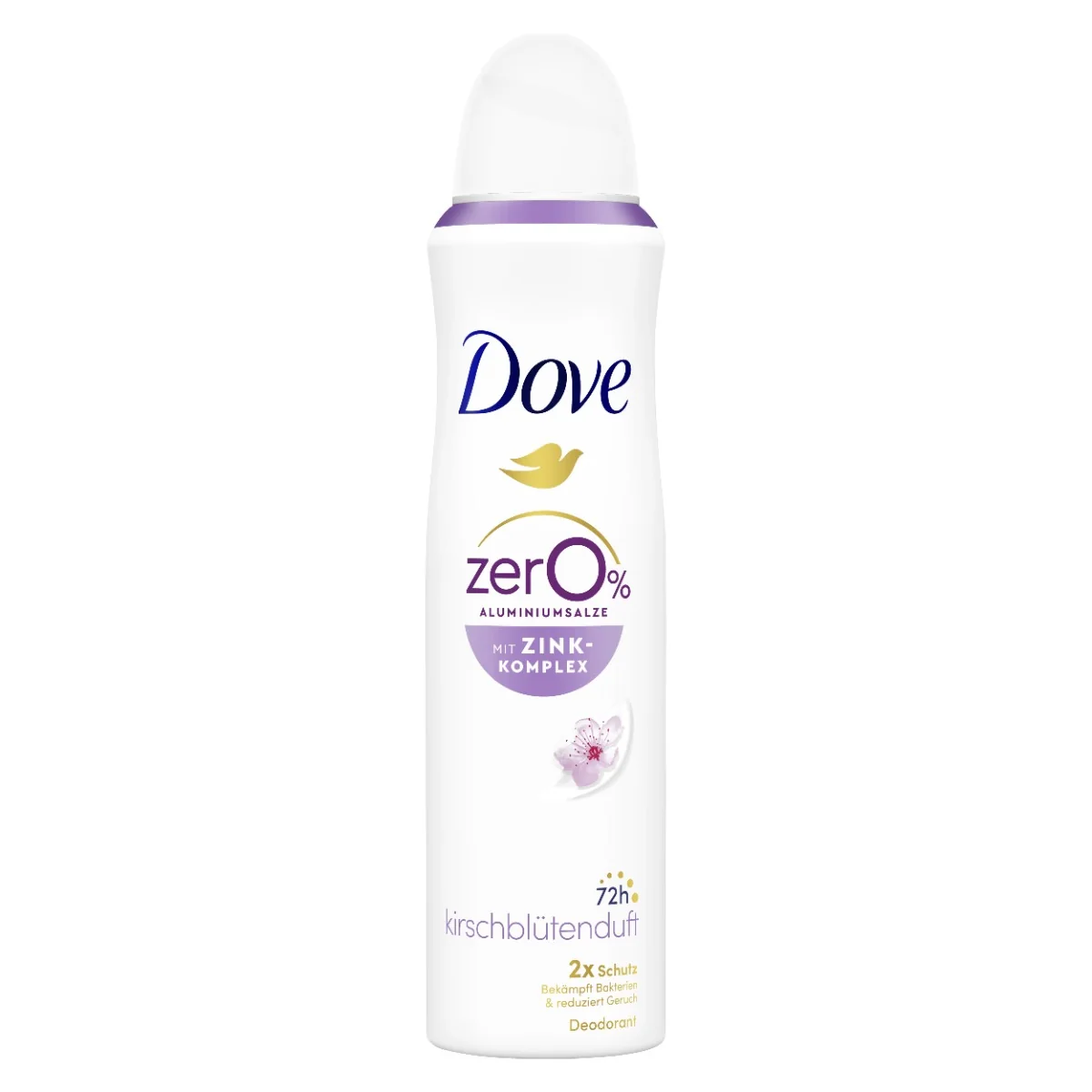 Dove 0% Alu Květ třešně deodorant ve spreji 150 ml