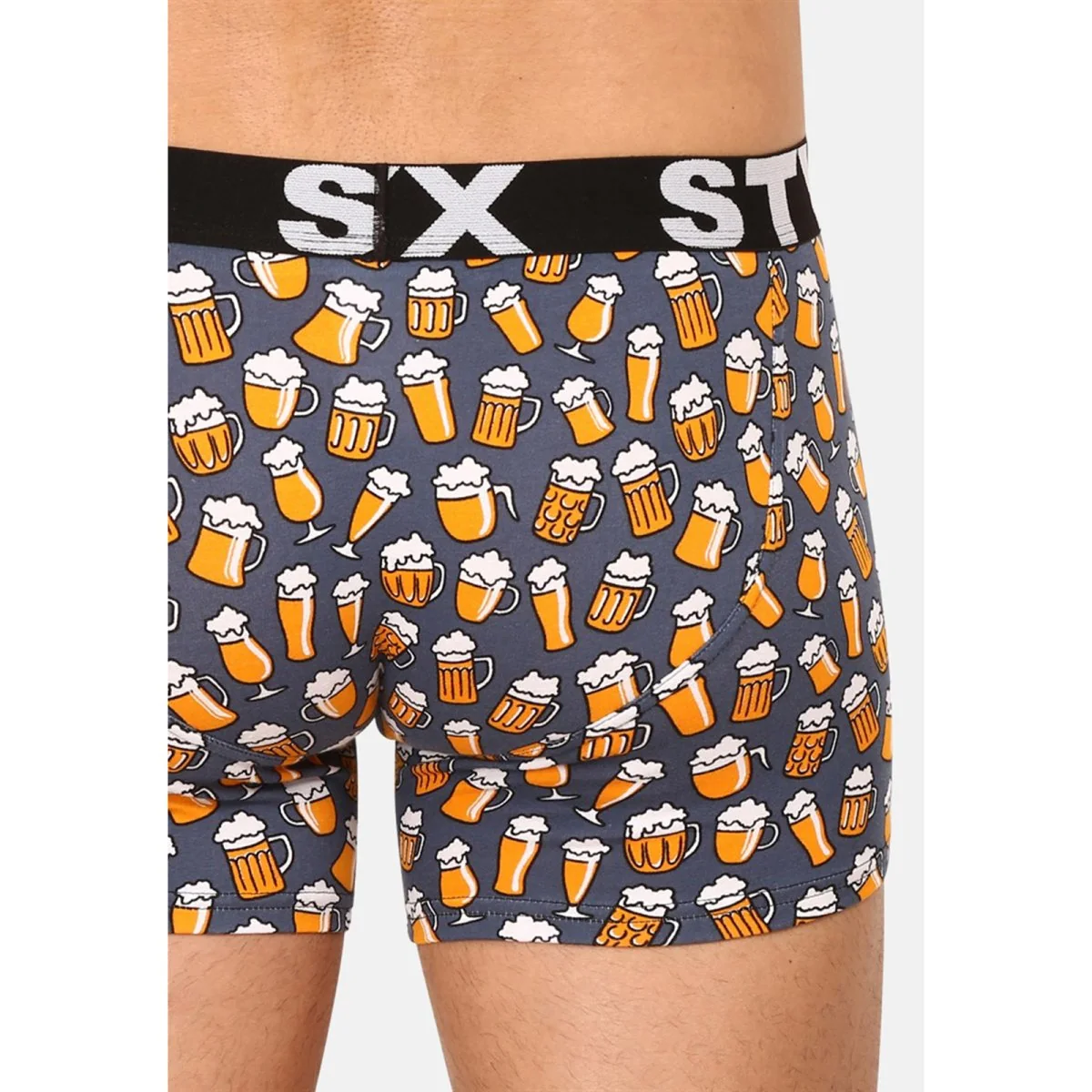 Styx Pánské boxerky long art sportovní guma pivo (U1357) M 