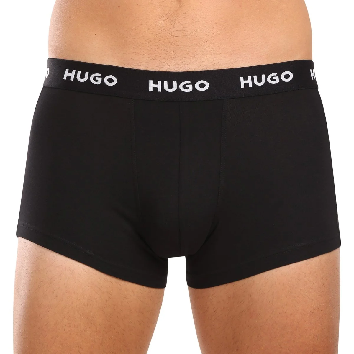 HUGO 3PACK pánské boxerky černé (50517878 988) M 