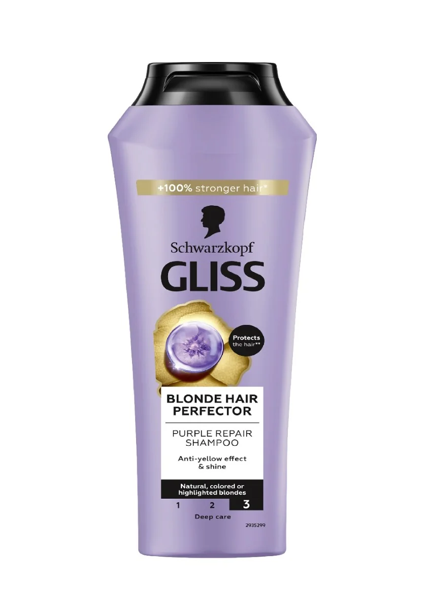 Gliss Blonde Perfector fialový šampon 250 ml