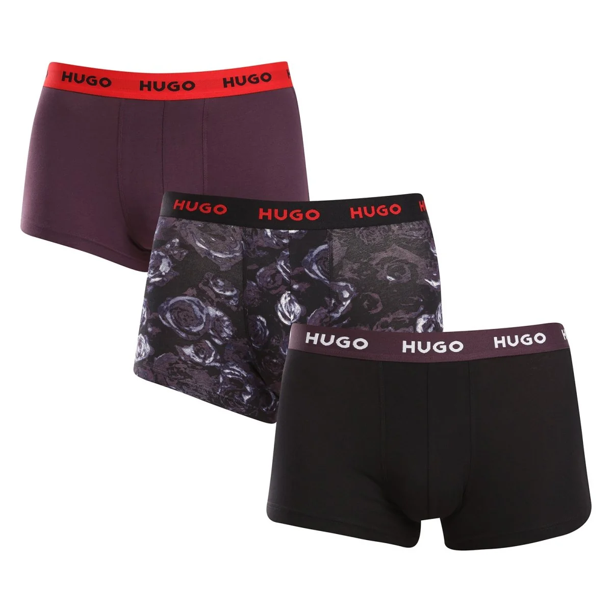 HUGO 3PACK pánské boxerky vícebarevné (50517894 982) M 