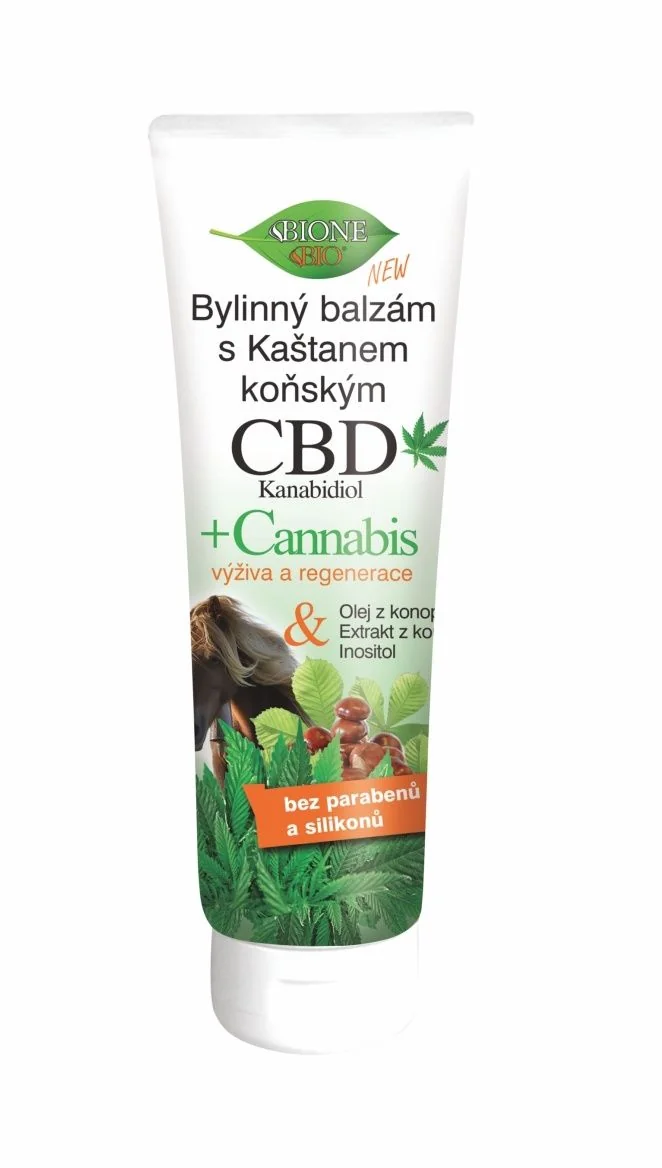 BIO BIONE CBD Bylinný balzám s kaštanem koňským 300 ml