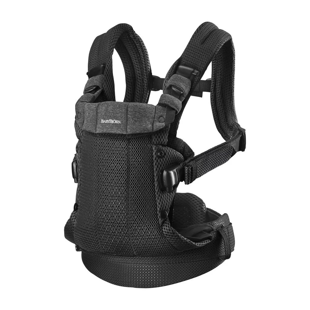 BabyBjörn Nosítko Harmony Black 3D mesh, do 15 kg