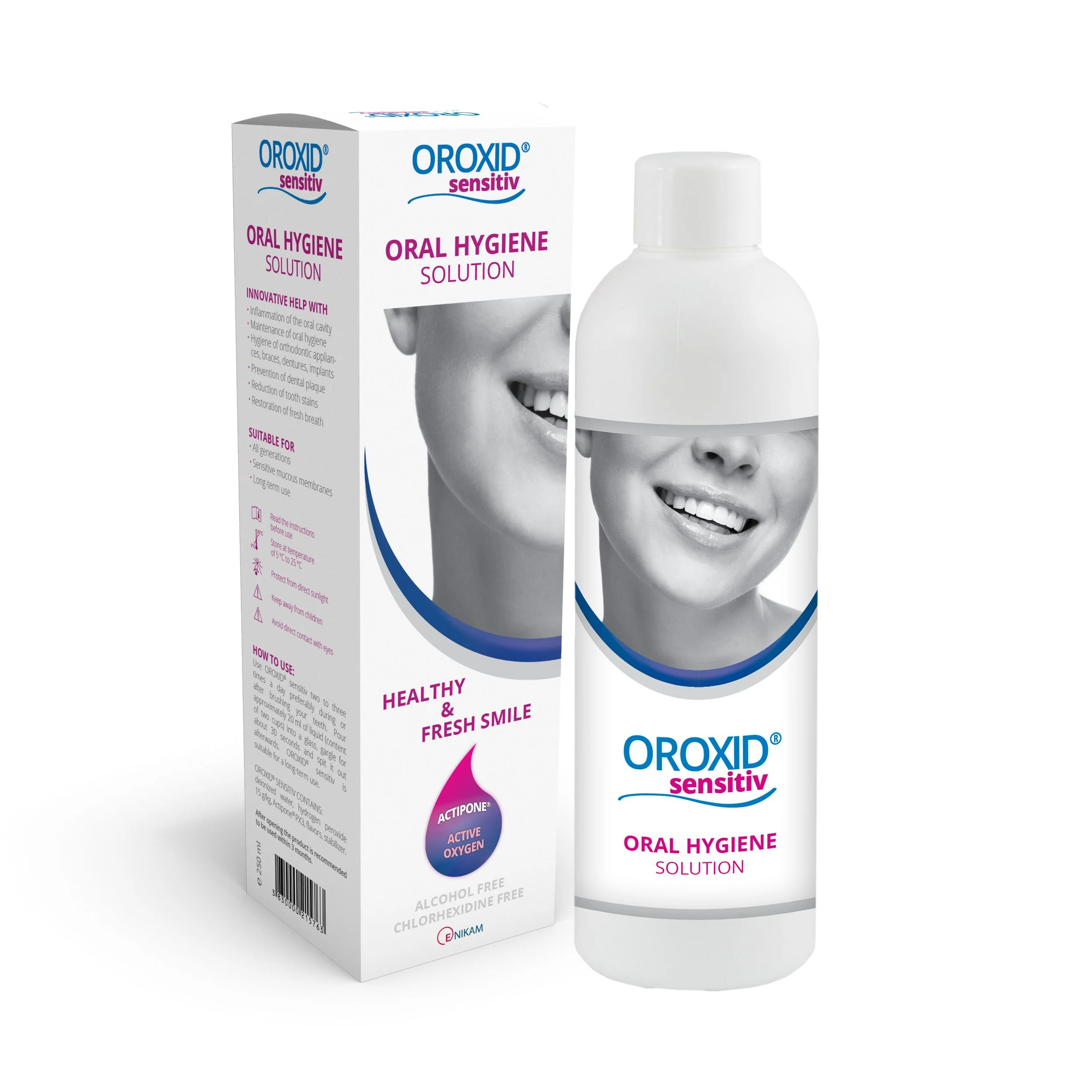 Oroxid sensitiv roztok pro ústní hygienu 250 ml