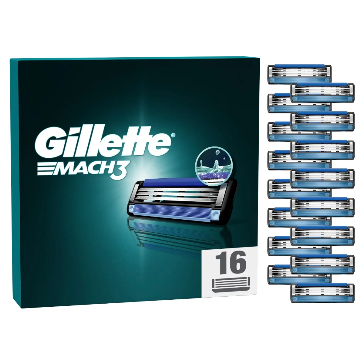 Gillette Mach3 náhradní hlavice 16 ks