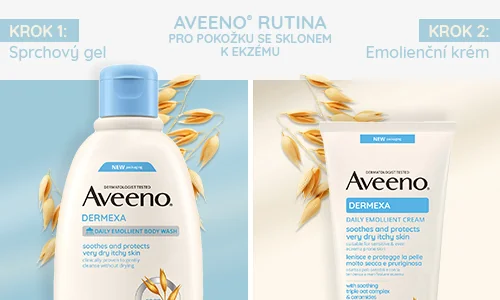 Aveeno, rutina pro pokožku se sklonem k ekzému