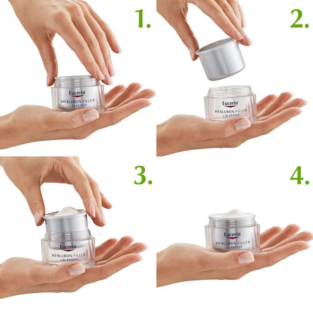 Eucerin Hyaluron-Filler + 3x Effect denní krém pro suchou pleť náhradní náplň 50 ml