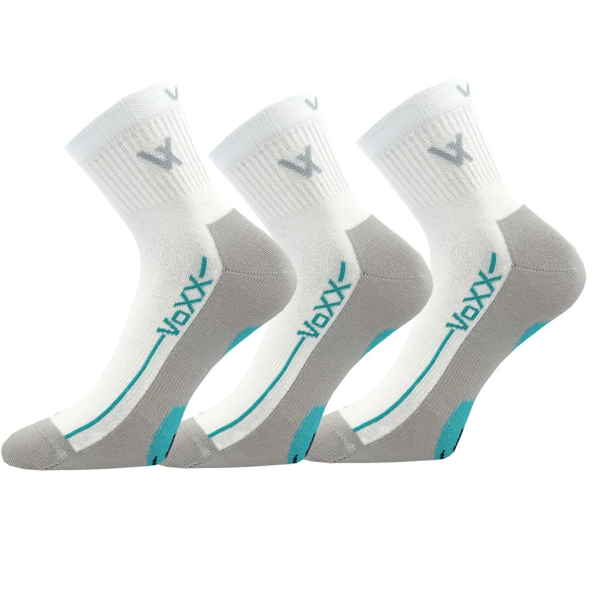 VoXX 3PACK ponožky bílé (Barefootan-white) S 