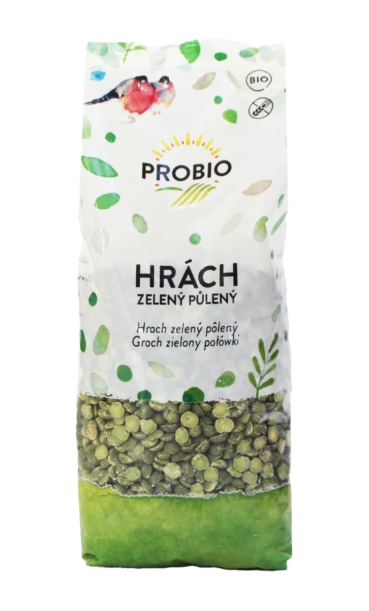 PROBIO Hrách zelený půlený BIO 500 g