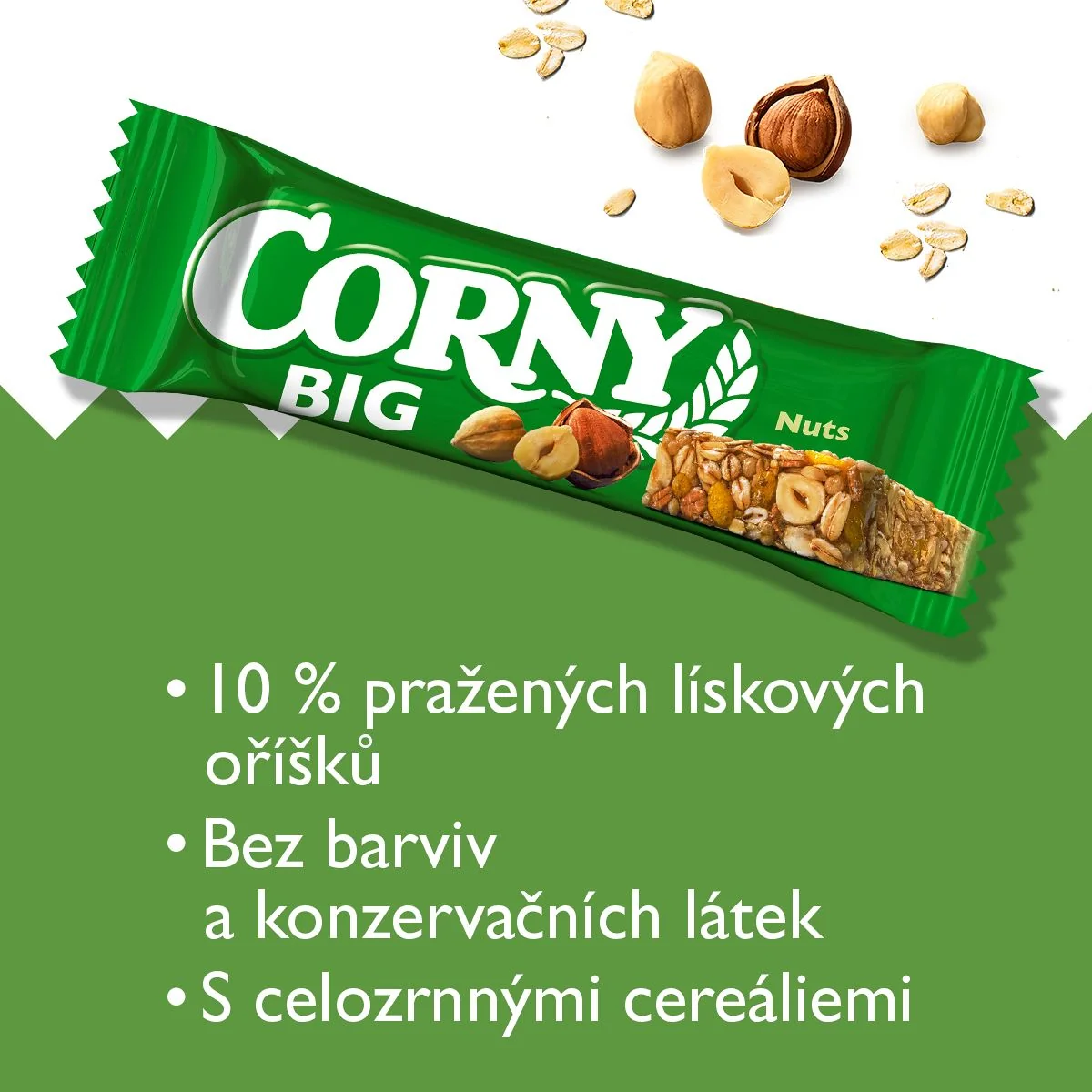 Corny BIG lískový oříšek müsli tyčinka 50 g