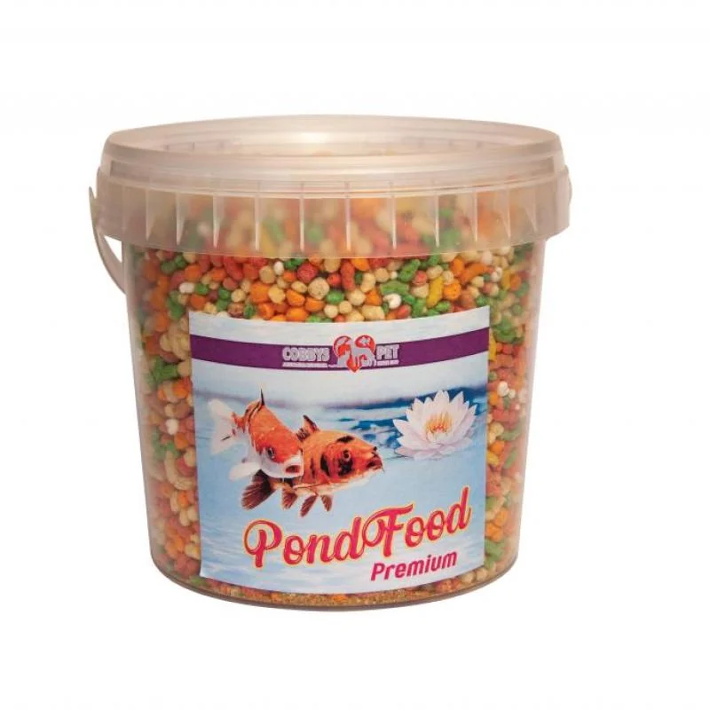 Cobbyspet POND MIX EXTRA 1l /100g kbelík směs granulí, pelet a extrudovaného prosa