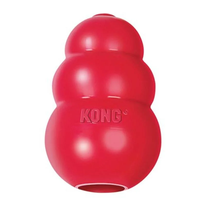 Kong Classic gumová hračka pro psy M 9x6x6cm červená 