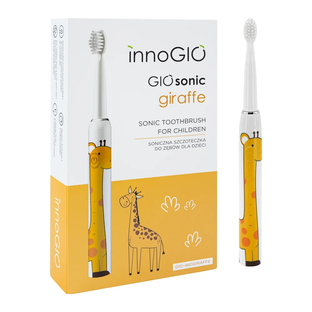 InnoGIO GIOSonic Giraffe dětský sonický zubní kartáček 1 ks