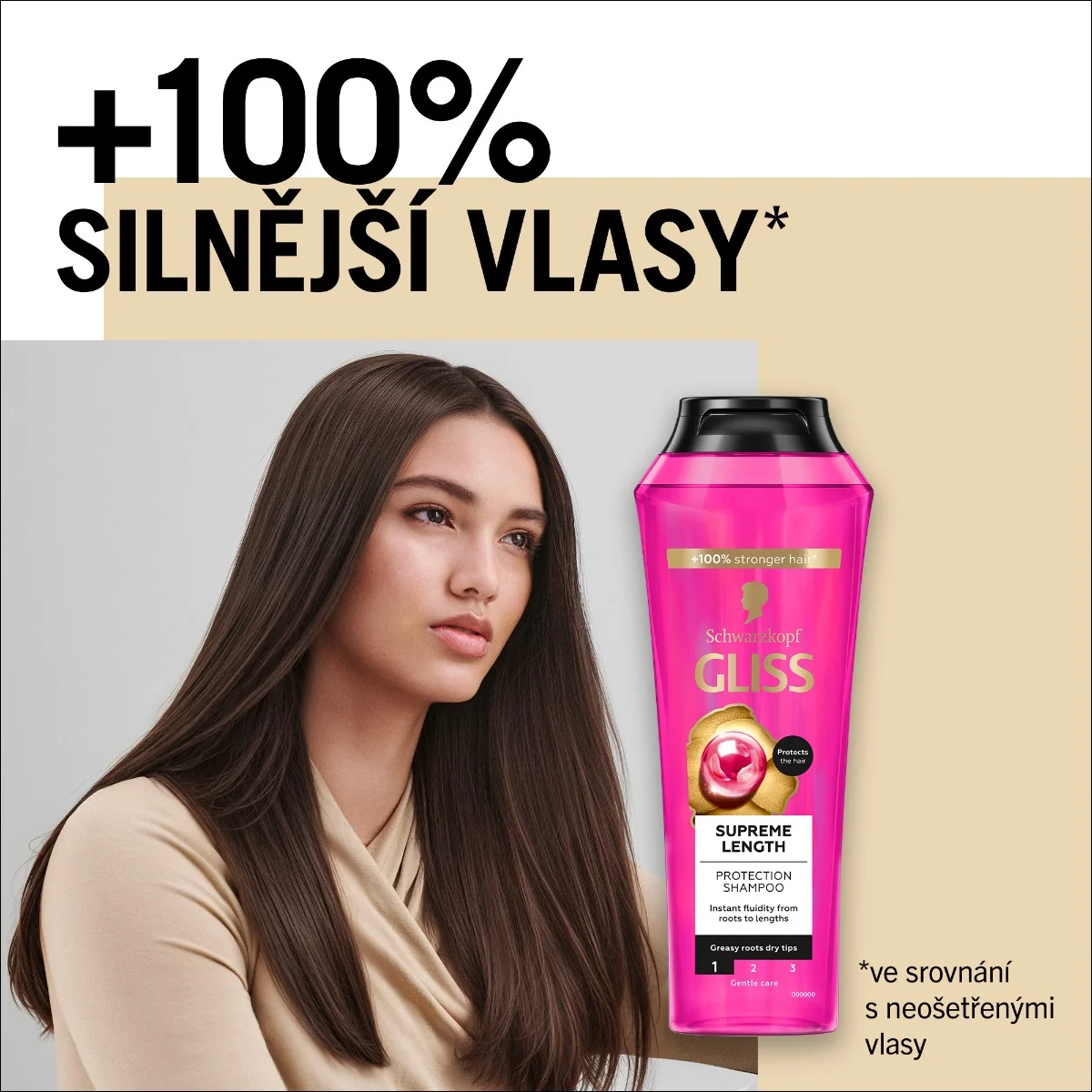 Gliss Supreme Length regenerační šampon 400 ml