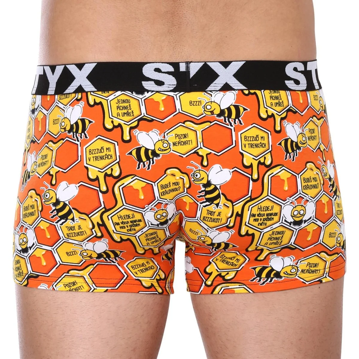 Styx 3PACK pánské boxerky art sportovní guma vícebarevné (3G13714) L 