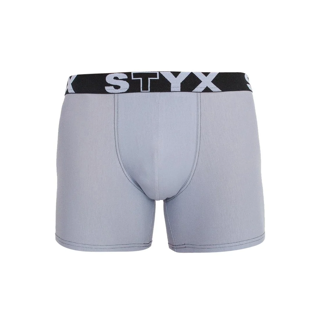 Styx Pánské boxerky long sportovní guma světle šedé (U1067) XL